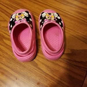 Minnie mouse crocs toddler 7/8